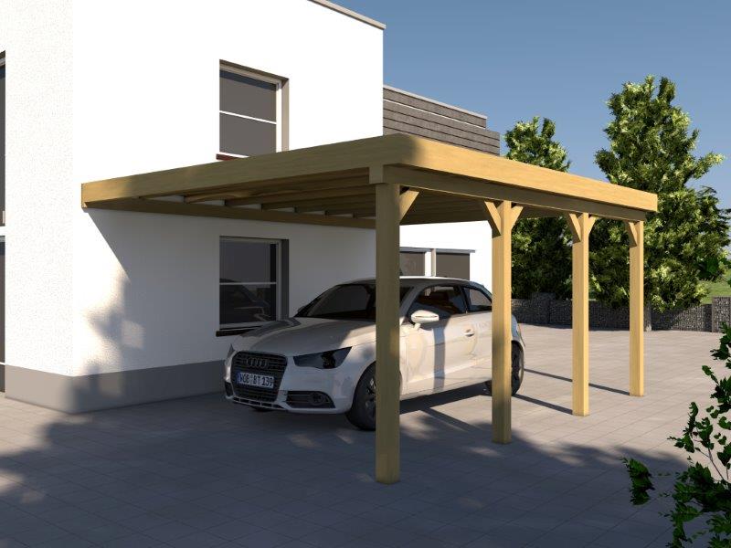 Anlehncarport Carport EIFEL IV 400x600cm Bausatz