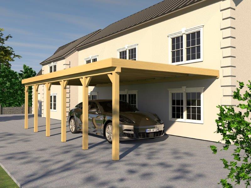 Anlehncarport Carport EIFEL VIII 400x900cm Bausatz