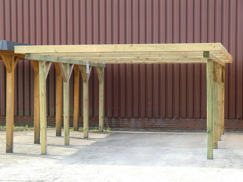 Carport Flachdachcarport Silverstone X 500 X 600 Cm Bausatz Beschlage Ebay